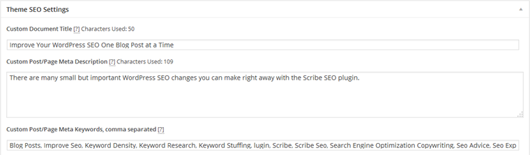 The Meta Headline and Meta Description will Appear in Search. Use Scribe SEO to help you format them correctly.