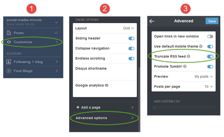 How to get Tumblr followers with an RSS feed - How to customize Tumblr RSS feed