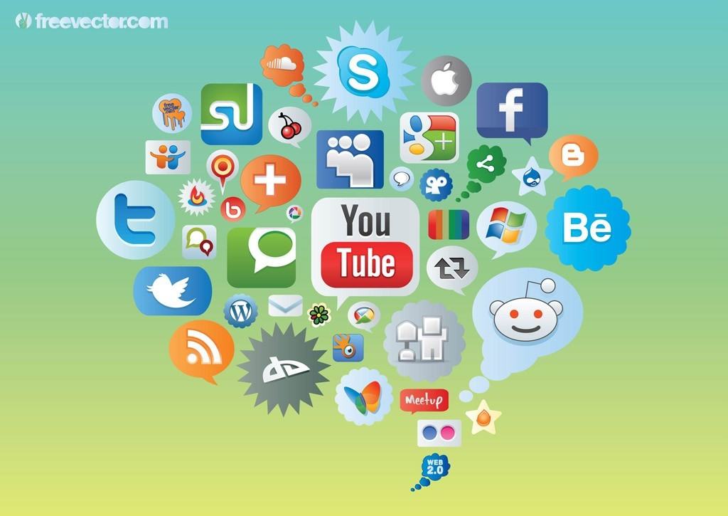Free cool social media icons