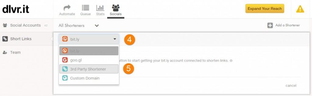 How to add a Link Shortener with dlvrit