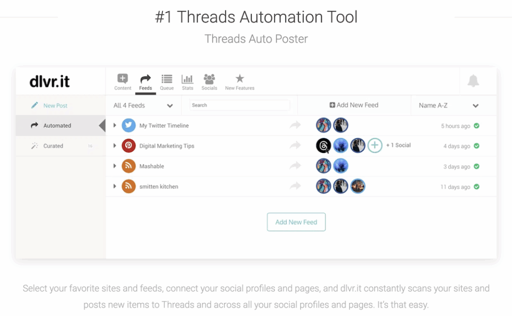 How to post videos to Threads using dlvr.it image