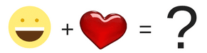 Emoji meanings of a smile face plus a heart